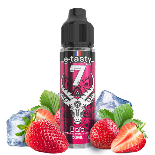 Baïa – Sept, e-liquide 50 ml fraise fraîche & fruitée