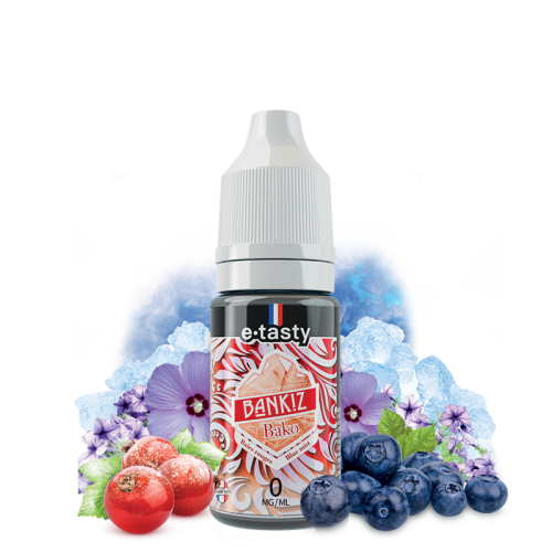 alt="BAKO Bankiz 10 ml – fruits rouges givrés, blue mist et violette"