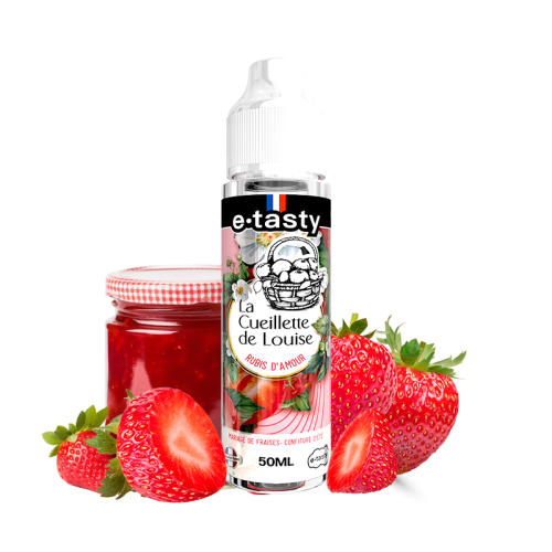 alt="Rubis d’Amour 50 ml – e-liquide fraise confiture d’été – La Cueillette de Louise"