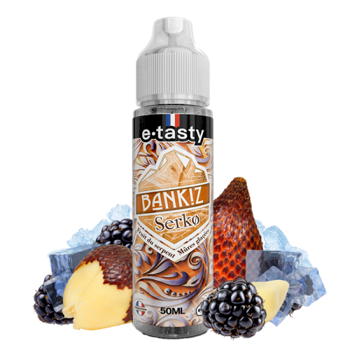 alt="Serko 50 ml – e-liquide fruit du serpent & mûres fraîches – Bankiz"