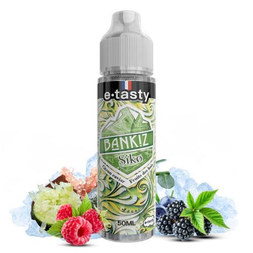 alt="Siko 50 ml – e-liquide citron caviar & fruits des bois frais doux – Bankiz"