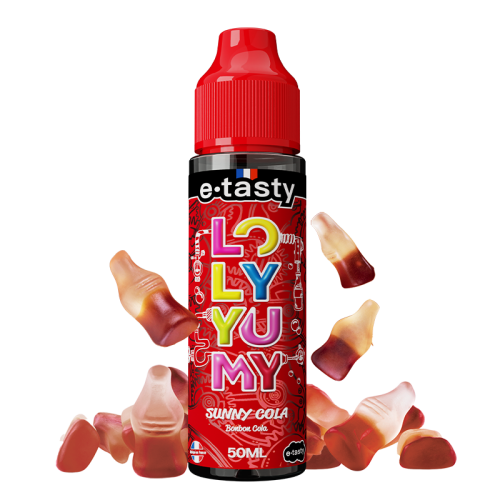 alt="Sunny Cola 10 ml – e-liquide bonbon goût cola pétillant – Loly Yumy"