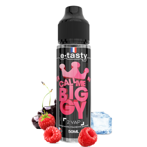 2 Vap – Call Me Biggy, e-liquide 50 ml cerise noire & framboise sauvage