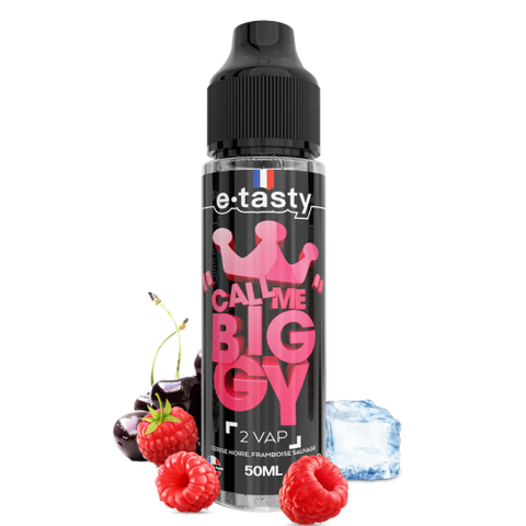 2 Vap – Call Me Biggy, e-liquide 50 ml cerise noire & framboise sauvage