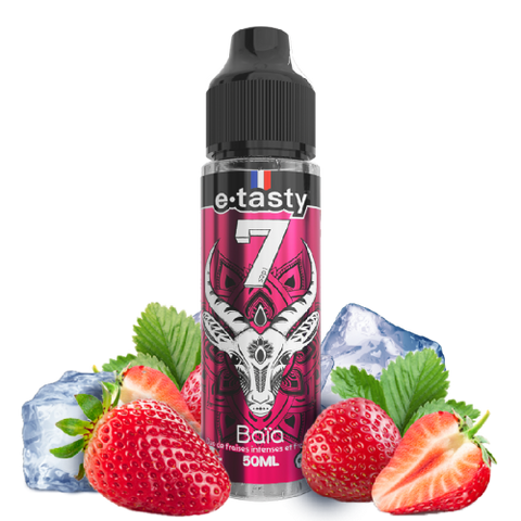 Baïa – Sept, e-liquide 50 ml fraise fraîche & fruitée