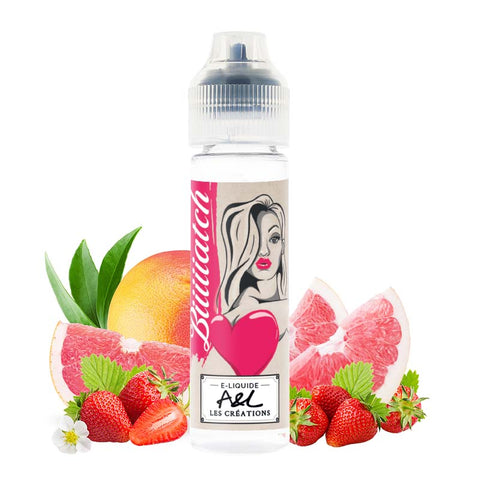 Biiiiiatch – A&L, e-liquide 50 ml pamplemousse & fraise acidulée