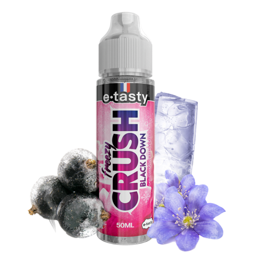 Black Down – Freezy Crush, e-liquide 50 ml cassis glacé & nectar de violette