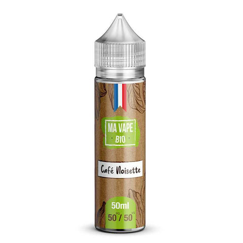Café Noisette – Ma Vape Bio, e-liquide 50 ml café doux & noisette grillée bio