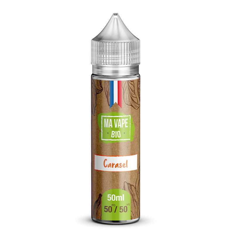 Carasel – Ma Vape Bio, e-liquide 50 ml caramel au beurre salé bio & gourmand