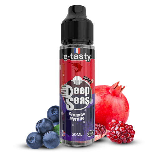 Carda – Deep Seas, e-liquide 50 ml grenade, myrtille & bonbon fruité