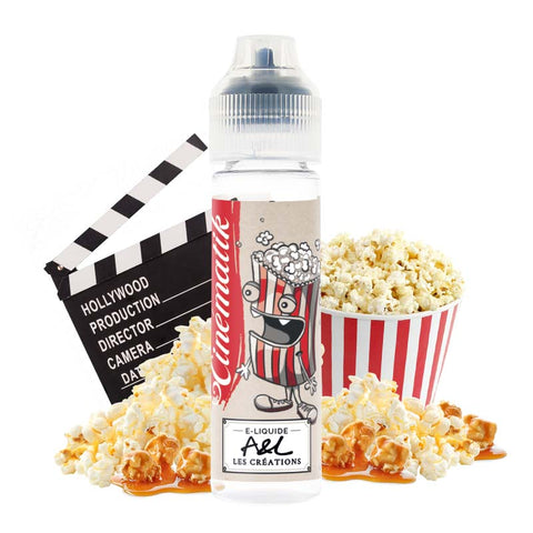 Cinematik – A&L, e-liquide 50 ml pop-corn croustillant & gourmand