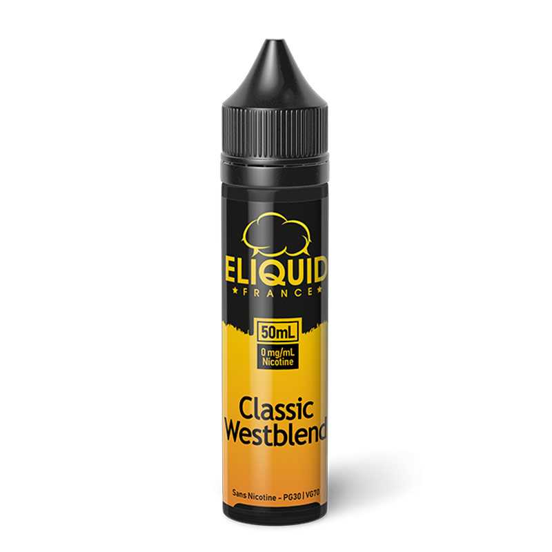Classic Westblend – Eliquid France, e-liquide 50 ml tabac blond sec & réaliste
