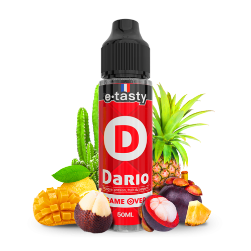 Dario – Gameover, e-liquide 50 ml mangue, passion & fruit du serpent frais