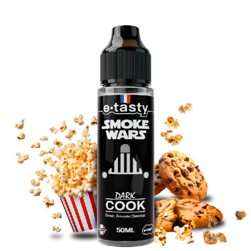Dark Cook – Smokewars, e-liquide 50 ml cookie & popcorn caramélisé
