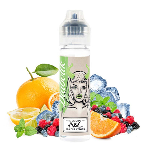 Diabolik – A&L, e-liquide 50 ml orange, framboise, groseille & menthe glacée