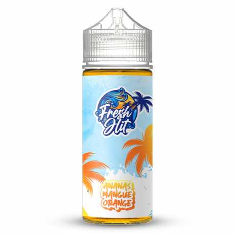 Fresh Hit – Ananas, mangue & orange, e-liquide 100 ml fruité tropical & frais