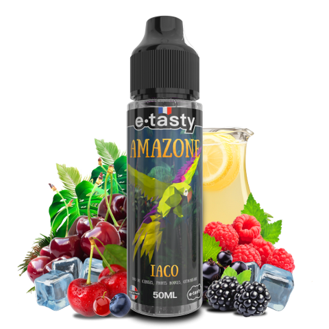 Iaco – Amazone, e-liquide 50 ml cerises, fruits rouges & citronnade fraîche