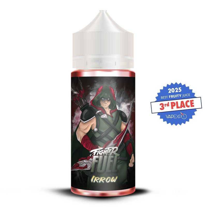 Irrow – Fighter Fuel, e-liquide 100 ml fraise, marshmallow & barbe à papa