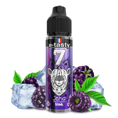 Jaha – Sept, e-liquide 50 ml mûre juteuse & fraîcheur légère