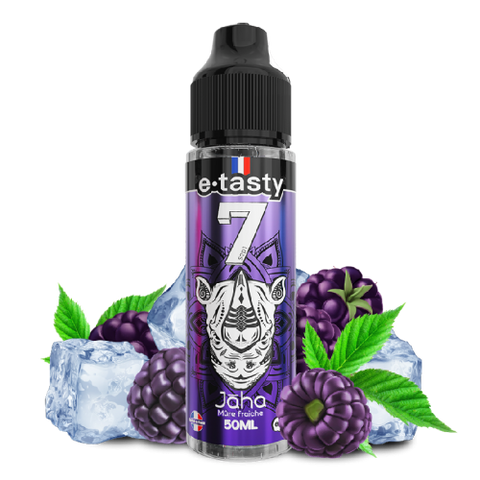 Jaha – Sept, e-liquide 50 ml mûre juteuse & fraîcheur légère