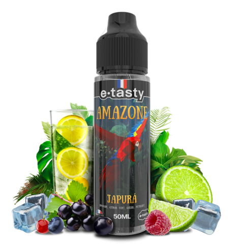 Japurá – Amazone, e-liquide 50 ml limonade, citron vert & cassis frais pétillant
