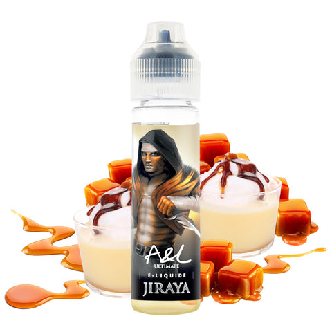 Jiraya – A&L Ultimate, e-liquide 50 ml île flottante & caramel fondant