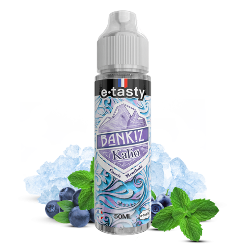 Kalio – Bankiz, e-liquide 50 ml cassis mentholé légèrement frais