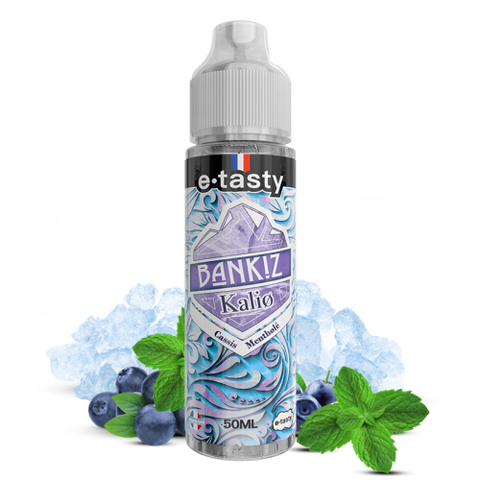 Kalio – Bankiz, e-liquide 50 ml cassis mentholé légèrement frais