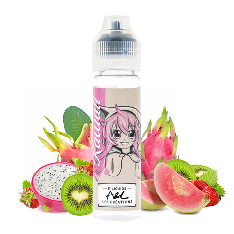 Kawaii – A&L, e-liquide 50 ml kiwi, fraise, fruit du dragon & goyave exotique
