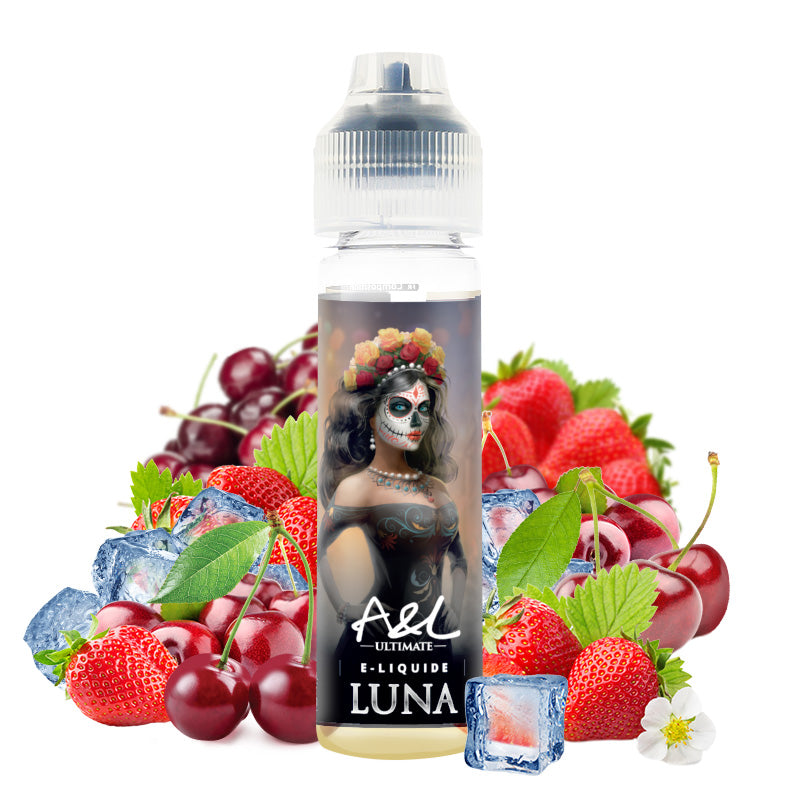 Luna – A&L Ultimate, e-liquide 50 ml fraise, cerise & fraîcheur intense