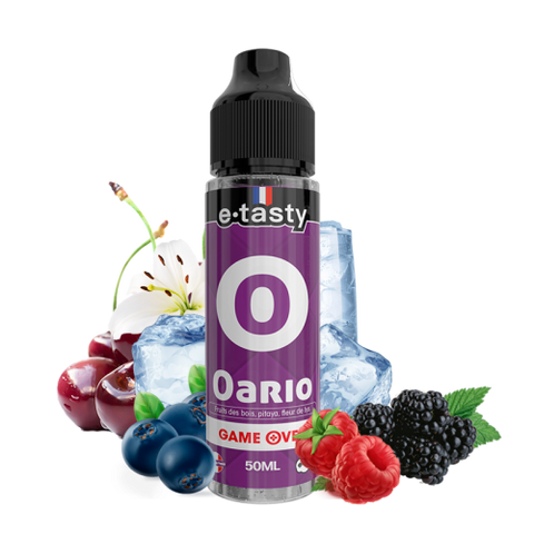 Oario – Gameover, e-liquide 50 ml fruits des bois, pitaya & fleur de lys fraîche