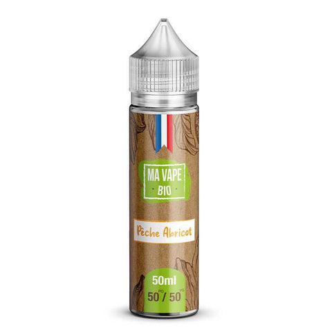 Pêche Abricot – Ma Vape Bio, e-liquide 50 ml fruité bio doux & naturel