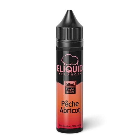 Pêche Abricot – Eliquid France, e-liquide 50 ml fruité doux & velouté