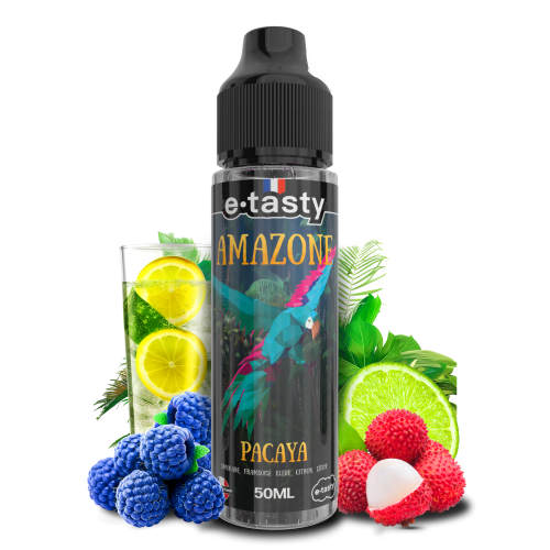Pacaya – Amazone, e-liquide 50 ml limonade, framboise bleue, citron & litchi