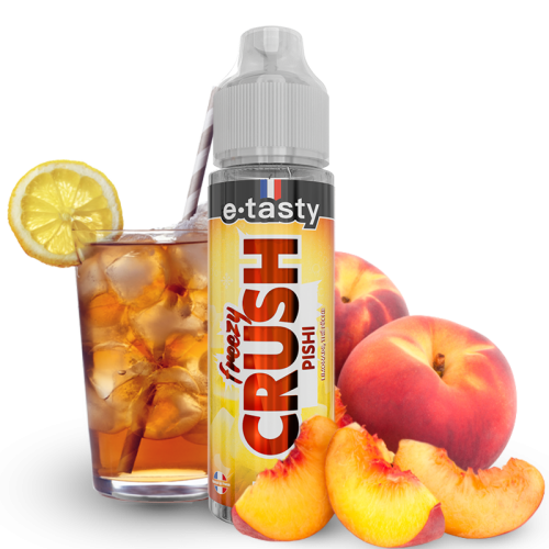 Pishi – Freezy Crush, e-liquide 50 ml limonade fraîche & thé à la pêche