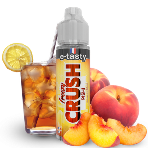 Pishi – Freezy Crush, e-liquide 50 ml limonade fraîche & thé à la pêche