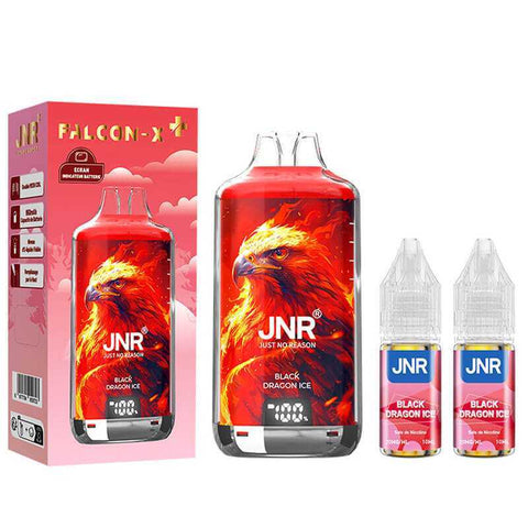 alt="Puff Falcon X 28000 JNR – 28000 bouffées avec écran LED"