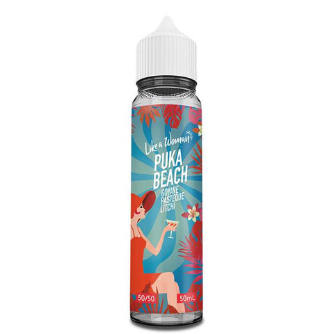Puka Beach Goyave -Puka Beach – Tattoo Vape, e-liquide 50 ml goyave, pastèque, litchi & fraîcheur intensePastèque - Litchi - Frais