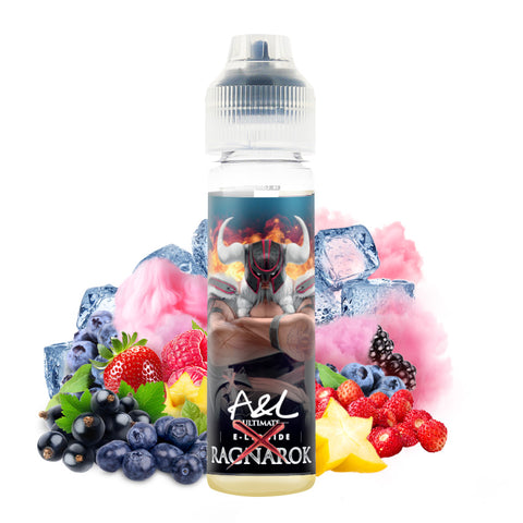 Ragnarok X – A&L, e-liquide 50 ml fruits rouges, barbe à papa, carambole & fraîcheur