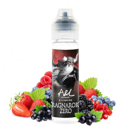Ragnarok Zero – A&L Ultimate, e-liquide 50 ml ananas, fruits rouges & extra frais (sans sucralose)