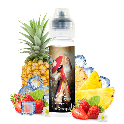 Red Pineapple – A&L, e-liquide 50 ml fraise, ananas & fraîcheur exotique