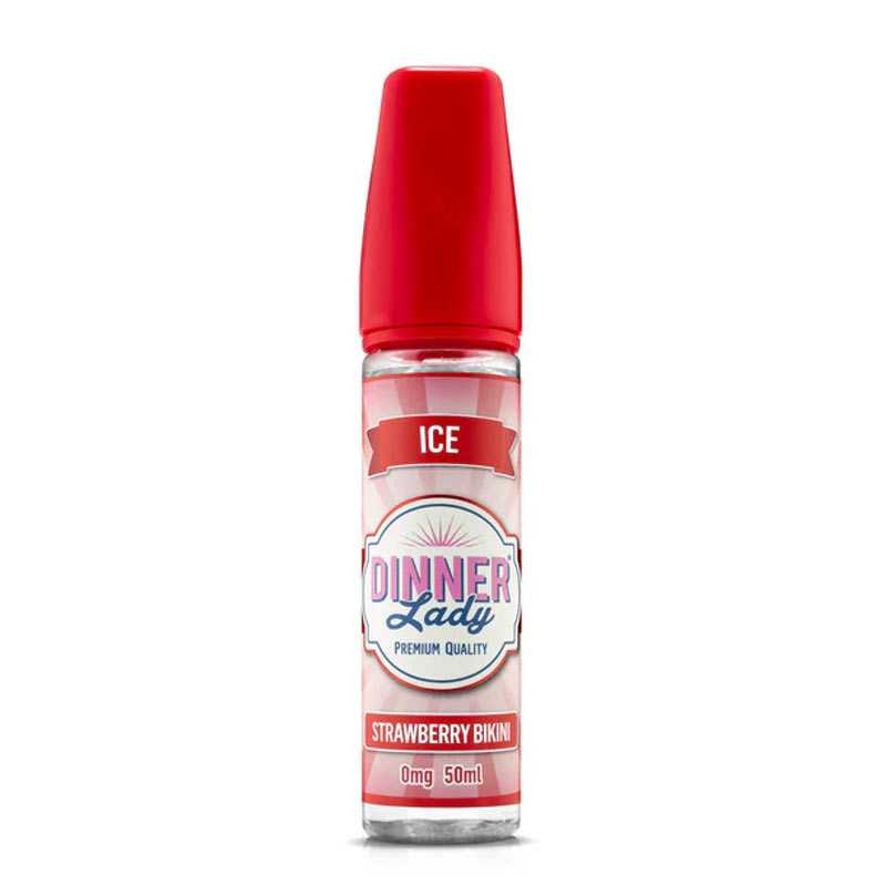 Strawberry Bikini Ice – Dinner Lady, e-liquide 50 ml fraise, limonade & fraîcheur intense