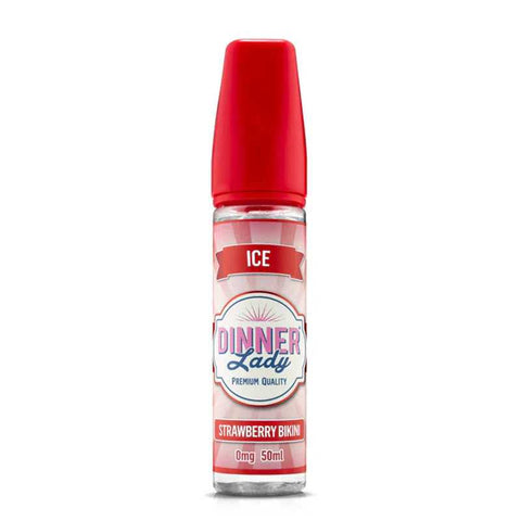 Strawberry Bikini Ice – Dinner Lady, e-liquide 50 ml fraise, limonade & fraîcheur intense