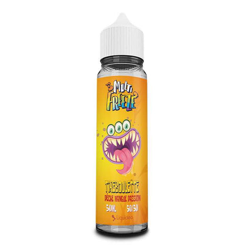 Tireboulette – Multi Freeze, e-liquide 50 ml pêche, mangue, passion & fraîcheur intense