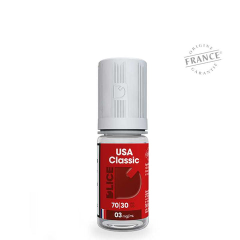 USA Classic – D’Lice, e-liquide 50 ml tabac blond doux & vanillé