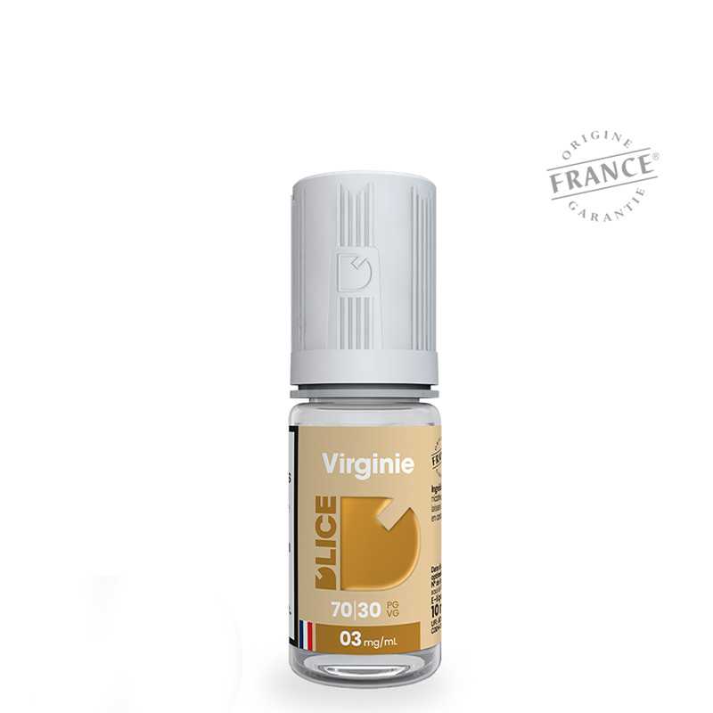 Virginie – D’Lice, e-liquide 50 ml tabac blond doux & légèrement sucré