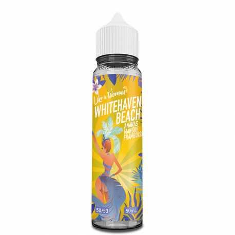 Whitehaven Beach – e-liquide 50 ml mangue, ananas & framboise fruitée