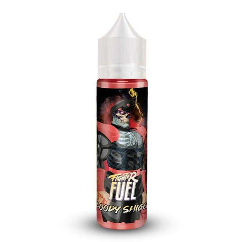 alt="Bloody Shigeri 50 ml – Fighter Fuel, fruit du dragon, grenade, fraise"