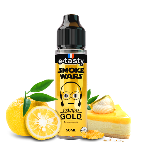 alt="C3Vapo Gold Smokewars 50 ml – e-liquide tarte citron et yuzu japonais"