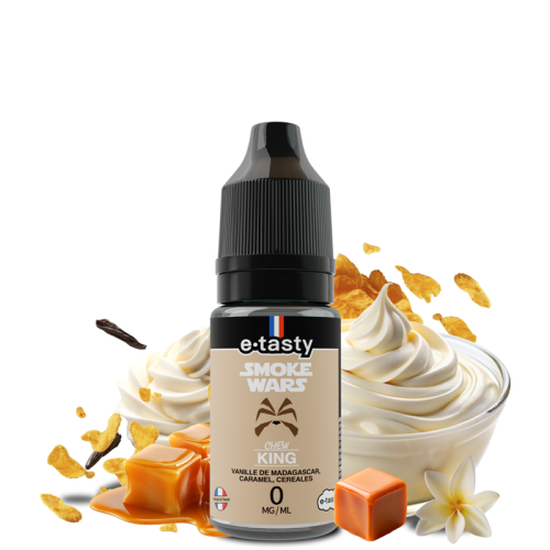 alt="Smokewars Chew King 10 ml – vanille de Madagascar, caramel, céréales"